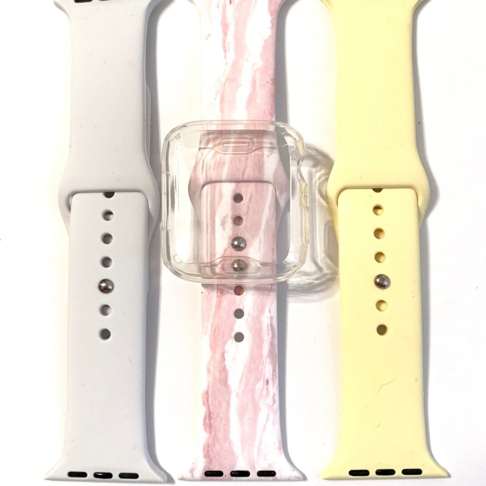 Pink Marble Band Set 44mm 42mm 40mm 38 Apple Watch